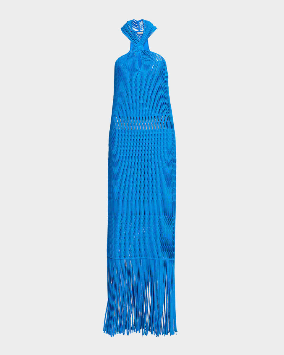 Sanchez Lattice Knit Midi Dress